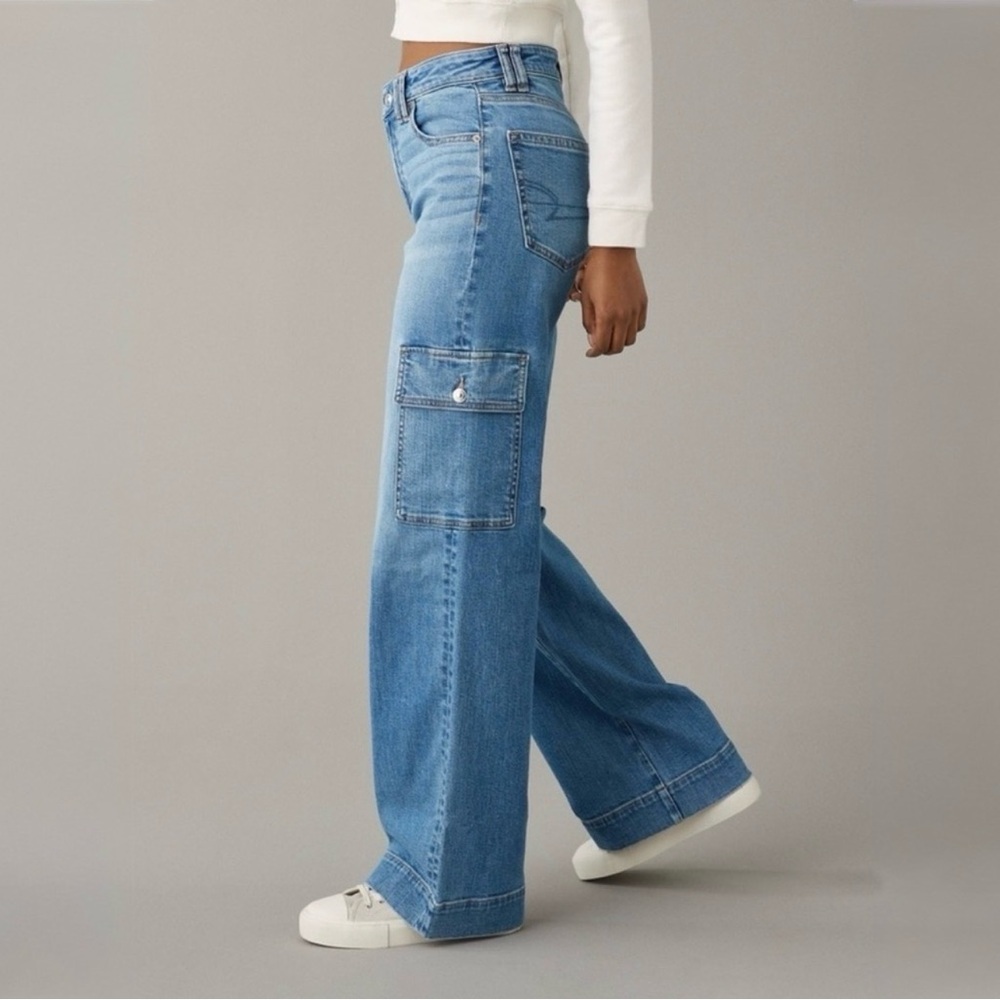 American Eagle Outfitters Light Blue Flare Jeans